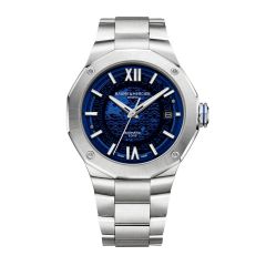 Reloj Baume & Mercier Riviera 10616 automático, fecha, 42mm acero azul zafiro