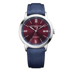 Reloj Baume & Mercier Classima 10694 automático, fecha, 42mm burdeos