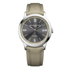 Reloj Baume & Mercier Classima 10695 automático, fecha, 42mm gris pizarra
