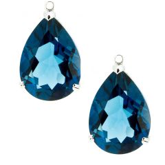 Colgantes Topacio tono London blue (18x13)