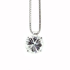 Colgante de diamante con cadena