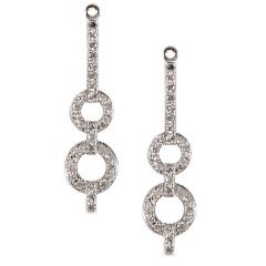 Entrepiezas de diamantes doble aro