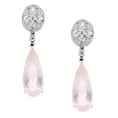 Pendientes de diamantes oval