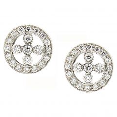 Pendiente de diamantes modelo "aspa"