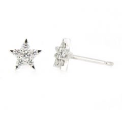 Pendientes estrella de diamantes