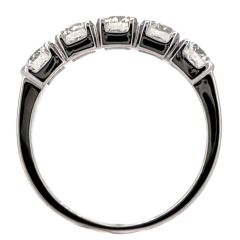 Sortija cinquillo de diamantes