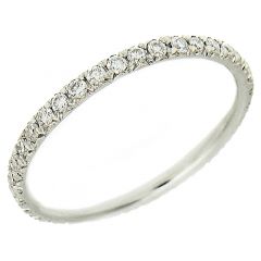 Alianza Eternity diamantes blancos (tamaño pequeño)