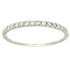 Alianza Eternity diamantes blancos (tamaño pequeño)