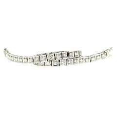 Pulsera riviere de diamantes chatón 2,52cts