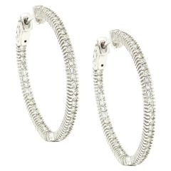 Aros de diamantes (3 cm)