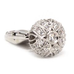 Gemelo diamantes estilo vintage