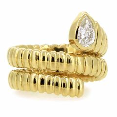 Anillo Tubogas diamante pera