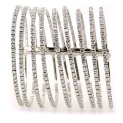 Brazalete oro y 9 rivieres de diamantes