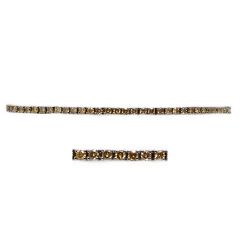 Pulsera riviere de diamante marrón 2cts