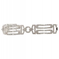 Pulsera de diamantes greca