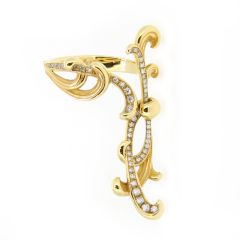 Anillo C&C "Origen" en oro amarillo y diamantes
