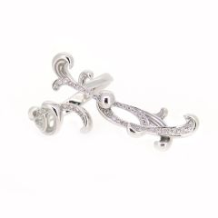 Anillo C&C "Origen" en oro blanco y diamantes