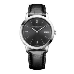 Reloj Baume & Mercier Classima 10416 cuarzo, fecha, 42mm esfera negra