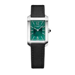 Reloj Baume & Mercier Hampton 10630 cuarzo, esfera verde 35x22mm