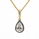 Colgante estilo Georgiano con diamante 1ct