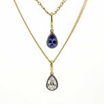 Colgante estilo Georgiano con tanzanita