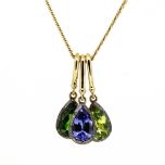 Colgante estilo Georgiano con peridoto