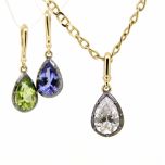 Colgante estilo Georgiano con diamante 1ct