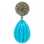 Pendientes diamantes color brown