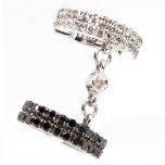 Medio pendiente "ear-cuff" diamantes