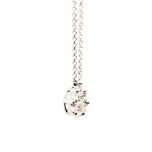 Colgante de diamantes redondo con cadena