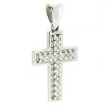 Cruz diamantes con bisel