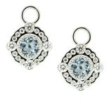 Colgantes de aguamarina y diamantes
