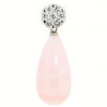 Pendiente rosetón de diamantes, modelo redondo