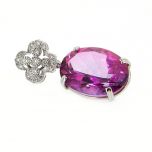 Pendiente de diamantes modelo "Trébol"