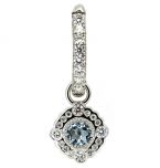 Aros de diamantes ovalados 1,6cm