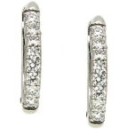 Aros de diamantes ovalados 1,6cm