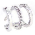 Pendiente criolla triple diamantes (precio por unidad)