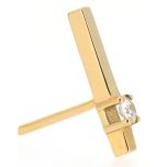 Pendiente barrita con diamante (precio por unidad)