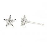 Pendientes estrella de diamantes