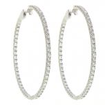 Aros de diamantes, modelo "Mónica"