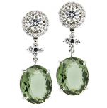 Entrepiezas de diamantes modelo trébol