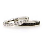 Alianza Eternity diamantes blancos (tamaño mediano)