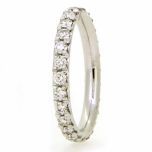 Alianza Eternity diamantes blancos (tamaño mediano)