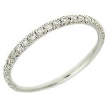 Alianza Eternity diamantes blancos (tamaño pequeño)
