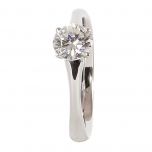 Solitario de diamante 0,41ct con 4 garritas