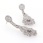 Pendientes de diamantes de estilo isabelino