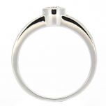Solitario diamante 0,18ct y princesas