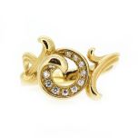 Anillo C&C "Origen" en oro amarillo y diamantes (modelo pequeño)