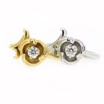 Anillo C&C "Origen" en oro amarillo y diamante