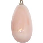 Colgantes coral piel de ángel 25x12mm